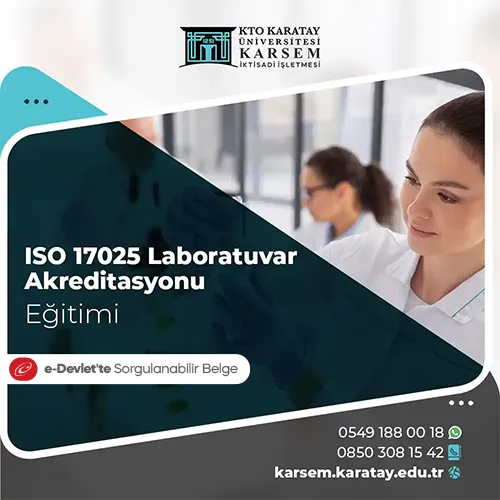 ISO 17025 Laboratuvar Akreditasyonu Eğitimi Eğitim Programı