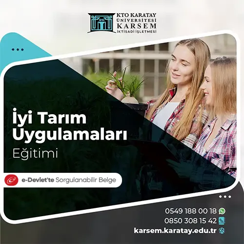 İyi Tarım Uygulamaları Eğitimi Eğitim Programı
