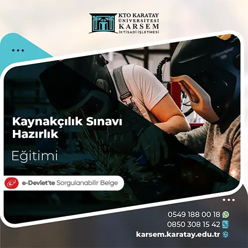 Kaynakçılık Sınavı Hazırlık Eğitimi Eğitim Programı