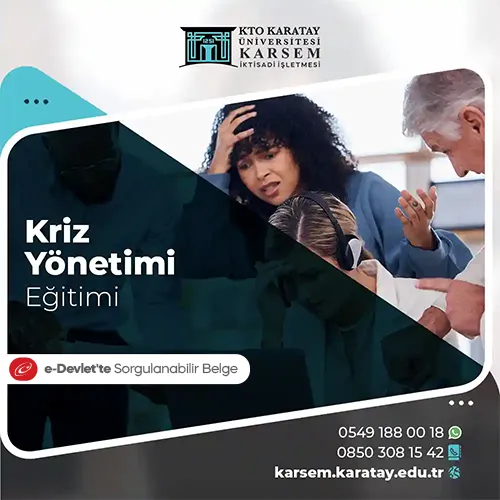 Kriz Yönetimi Eğitimi Eğitim Programı