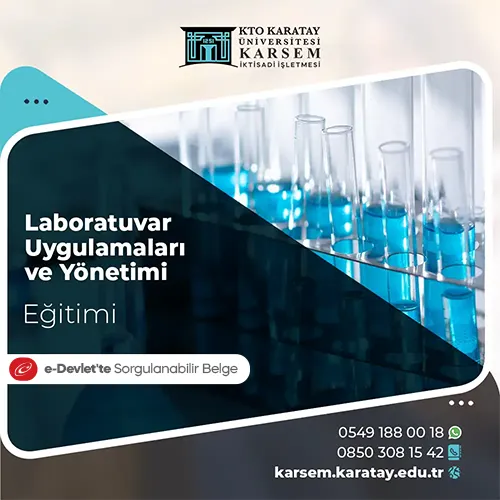 Laboratuvar Uygulamaları ve Yönetimi Eğitimi Eğitim Programı