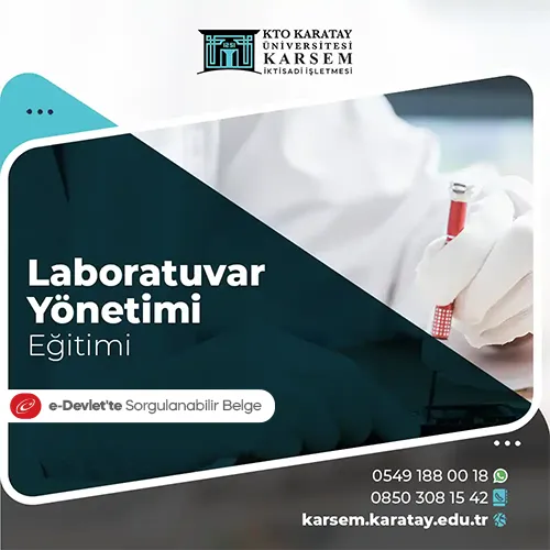 Laboratuvar Yönetimi Eğitimi Eğitim Programı