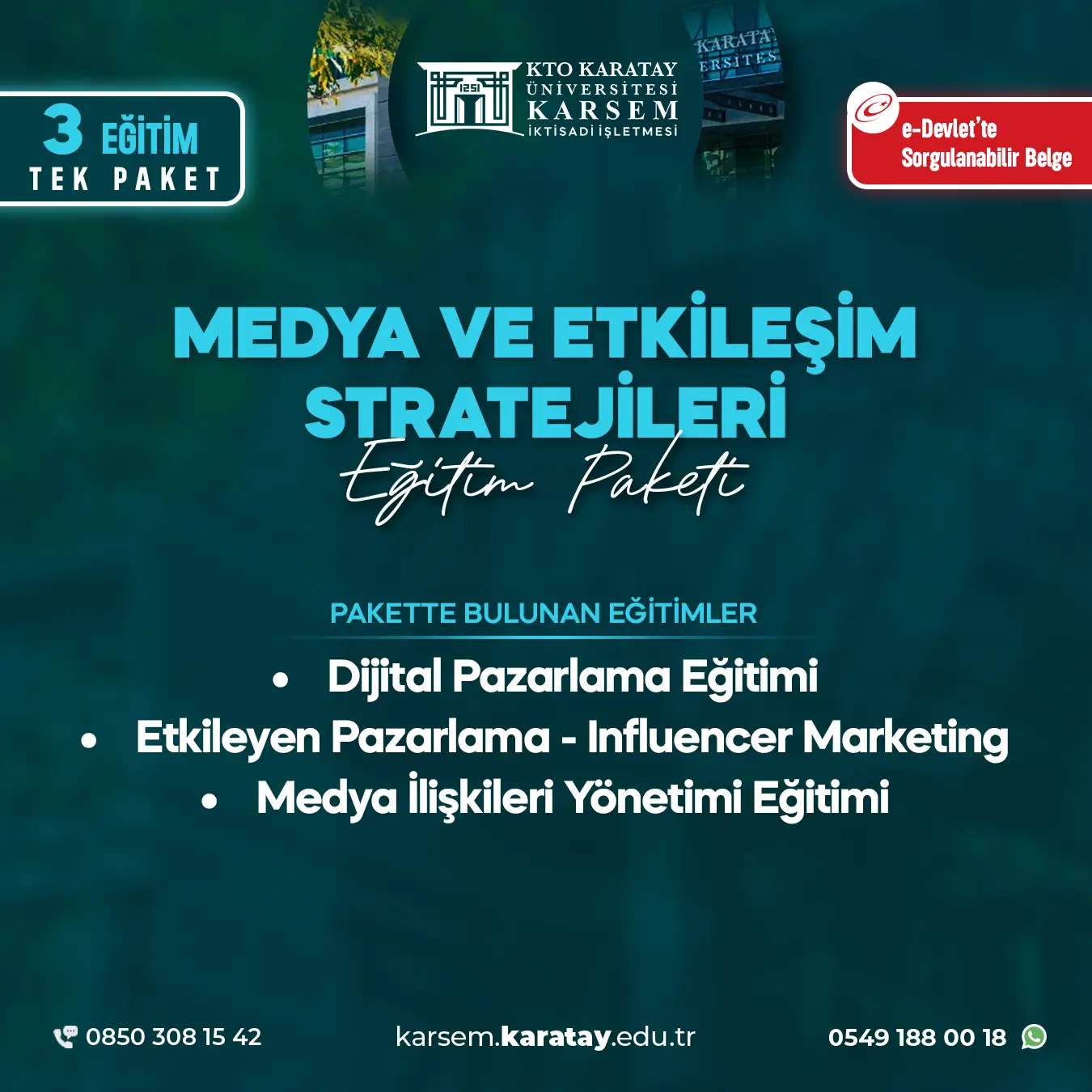 Medya Ve Etkileşim Stratejileri Eğitim Paket Programı