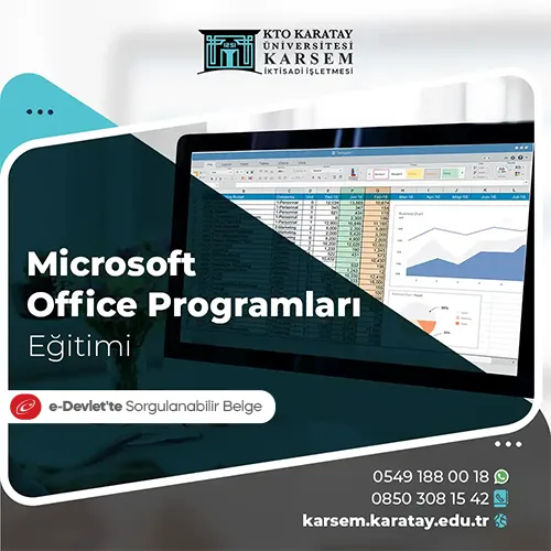 Microsoft Office Programları Eğitimi Eğitim Programı