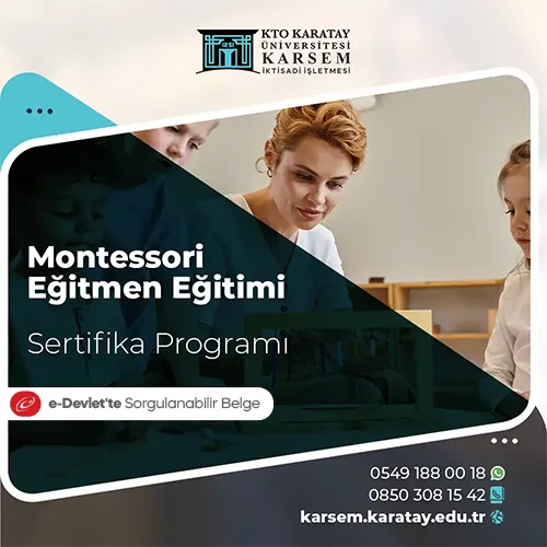 Montessori Eğitmen Eğitimi Eğitim Programı