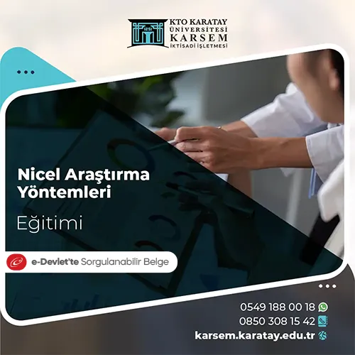 Nicel Araştırma Yöntemleri Eğitim Programı