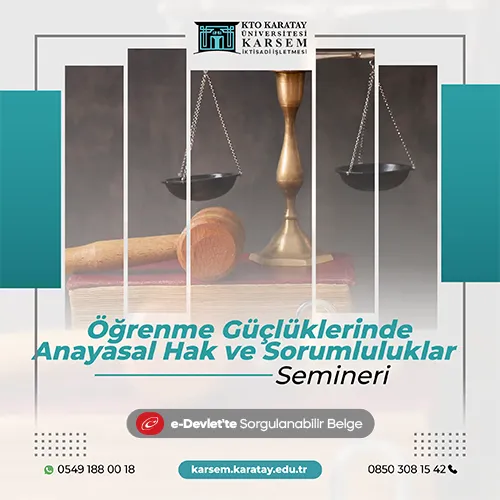 Öğrenme Güçlüklerinde Anayasal Hak ve Sorumluluklar Semineri
