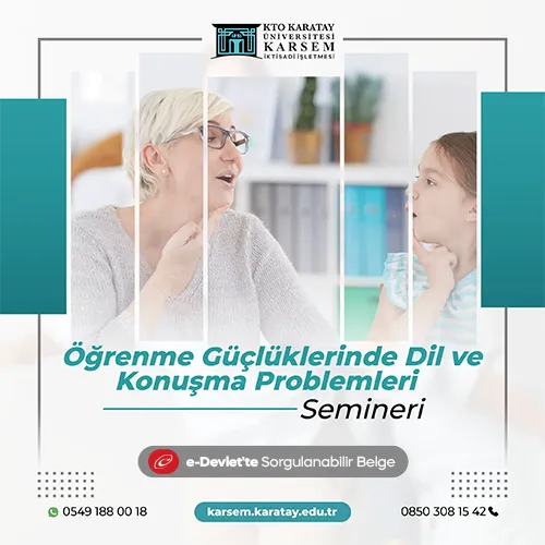 Öğrenme Güçlüklerinde Dil ve Konuşma Problemleri Semineri