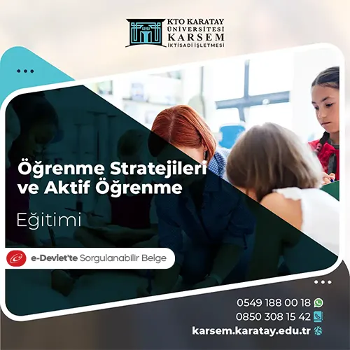 Öğrenme Stratejileri ve Aktif Öğrenme Eğitim Programı