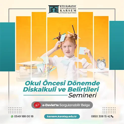 Okul Öncesi Dönemde Diskalkuli ve Belirtileri Semineri