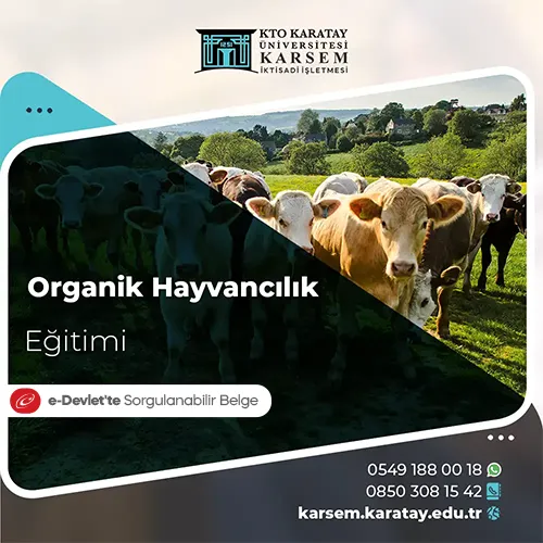 Organik Hayvancılık Eğitimi Eğitim Programı