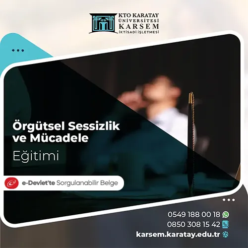 Örgütsel Sessizlik ve Mücadele Eğitimi Eğitim Programı