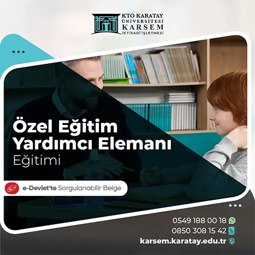 Özel Eğitim Yardımcı Elemanı Eğitimi Eğitim Programı