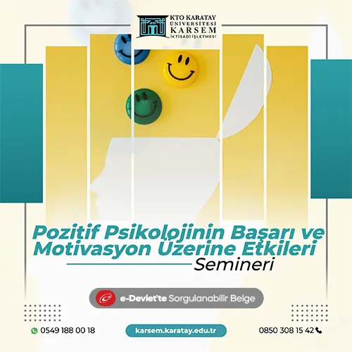 Pozitif Psikolojinin Başarı ve Motivasyon Üzerine Etkileri Semineri