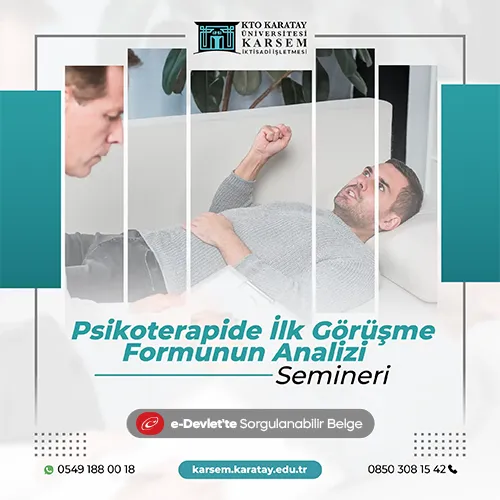 Psikoterapide İlk Görüşme Formunun Analizi Semineri