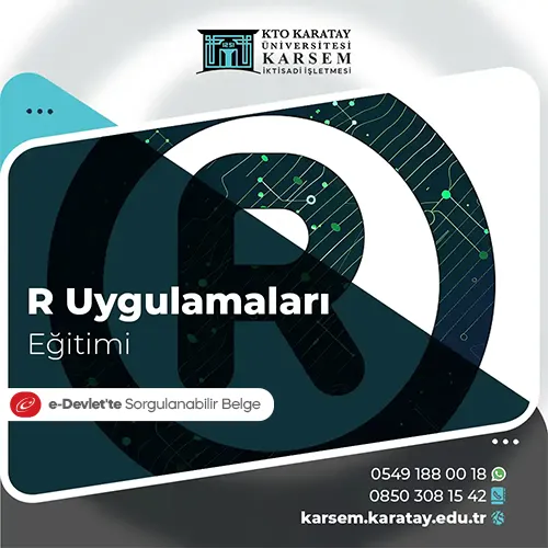 R Uygulamaları Eğitimi Eğitim Programı