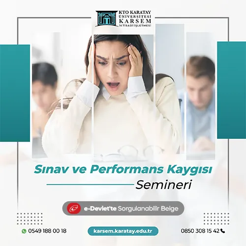 Sınav ve Performans Kaygısı Semineri