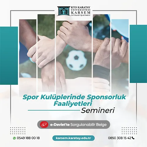 Spor Kulüplerinde Sponsorluk Faaliyetleri Semineri