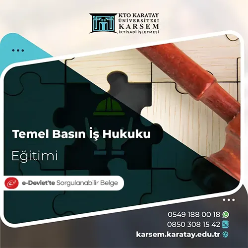 Temel Basın İş Hukuku Eğitim Programı