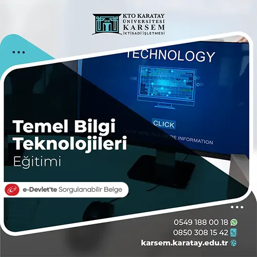 Temel Bilgi Teknolojileri Eğitimi Eğitim Programı