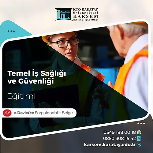 Temel İş Sağlığı ve Güvenliği Eğitim Programı