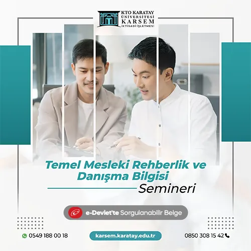 Temel Mesleki Rehberlik ve Danışma Bilgisi Semineri