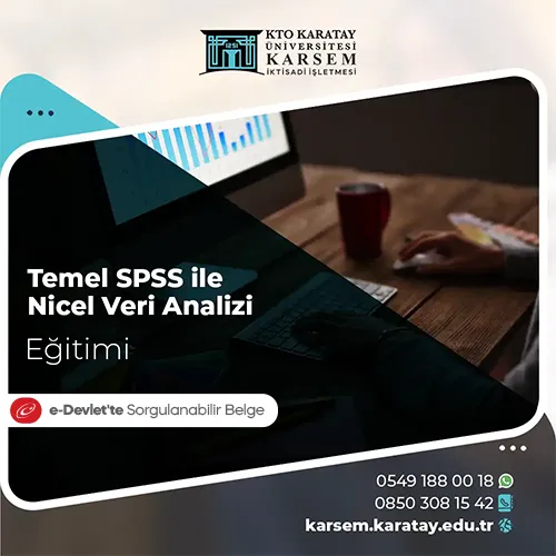 Temel SPSS ile Nicel Veri Analizi Eğitim Programı