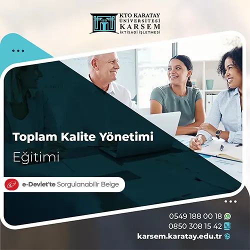 Toplam Kalite Yönetimi Eğitimi Eğitim Programı