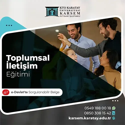 Toplumsal iletişim Eğitimi Eğitim Programı
