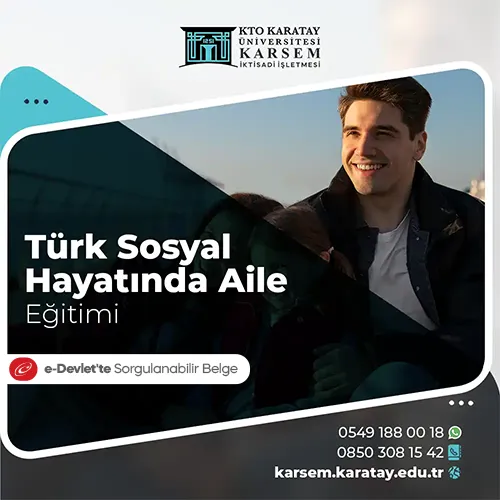 Türk Sosyal Hayatında Aile Eğitimi Eğitim Programı
