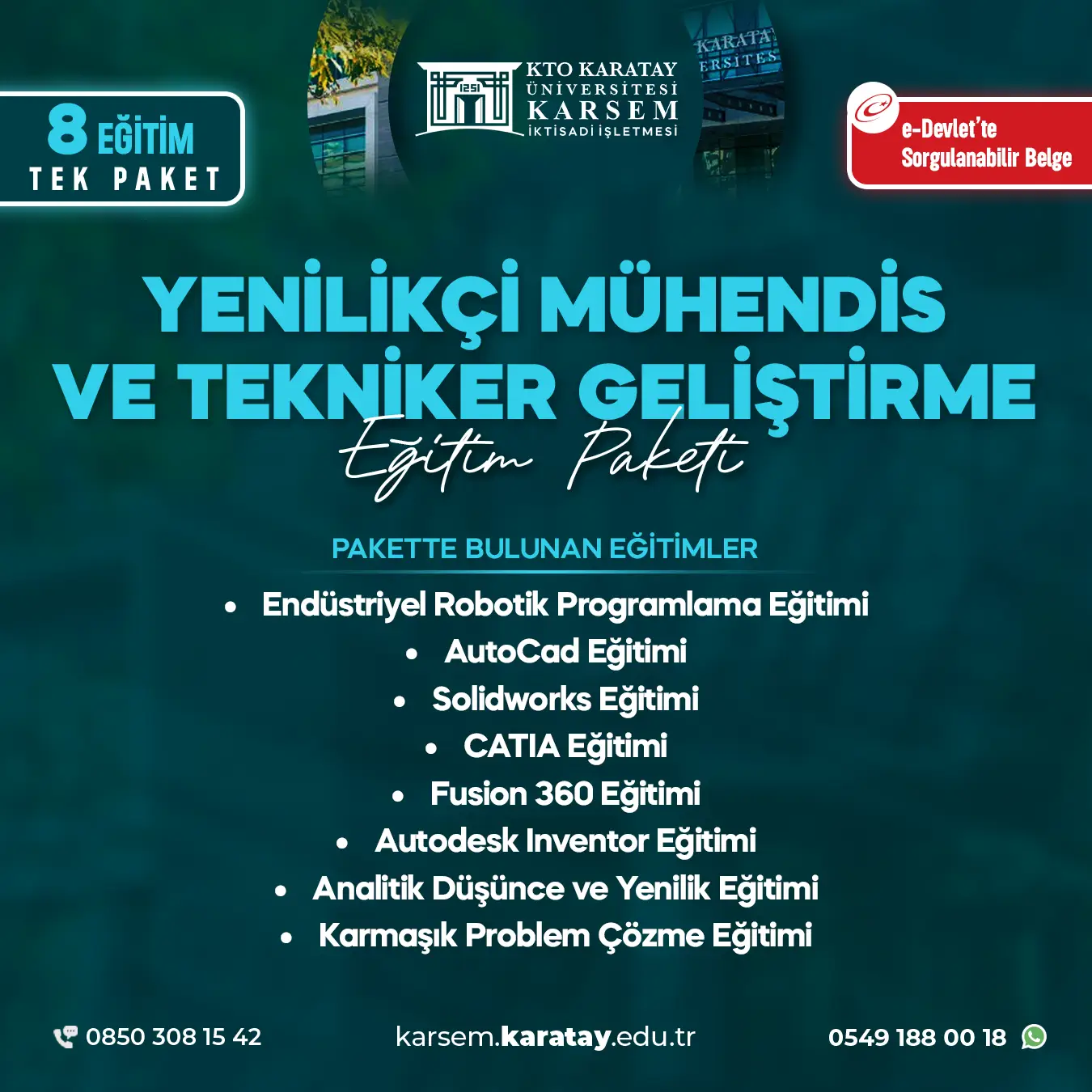 Yenilikçi Mühendis Ve Tekniker Geliştirme Eğitim Paket Programı