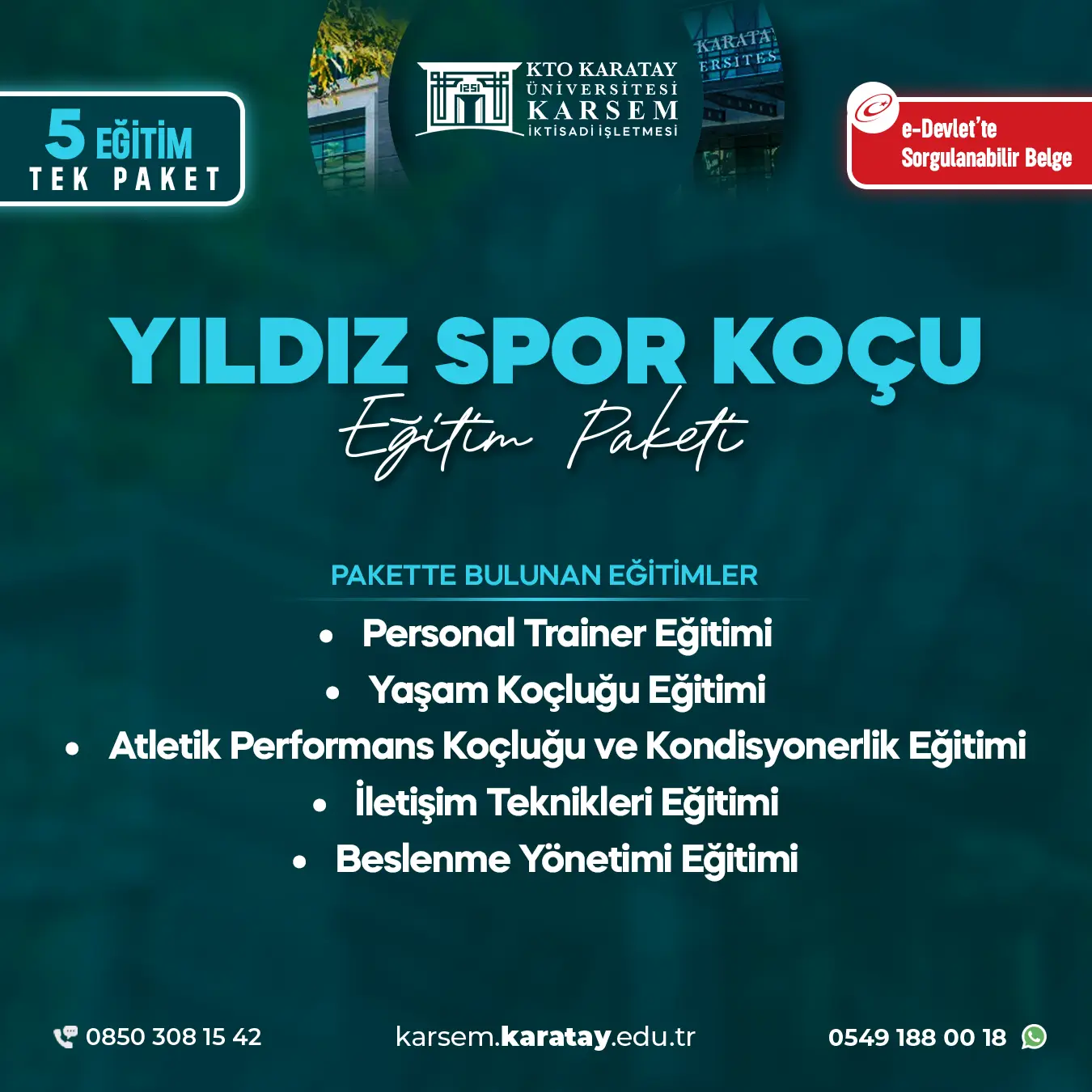 Yıldız Spor Koçu Eğitim Paket Programı 2026