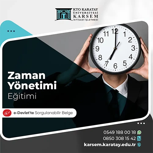 Zaman Yönetimi Eğitimi Eğitim Programı