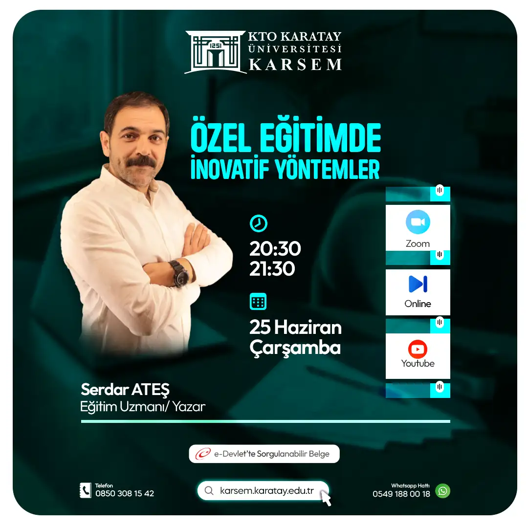 Özel Eğitimde İnovatif Yöntemler Ücretsiz Seminer Programı