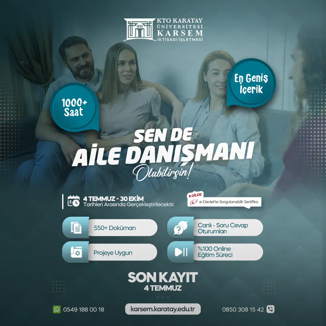 Aile Danışmanlığı Eğitimi Sertifika Programı