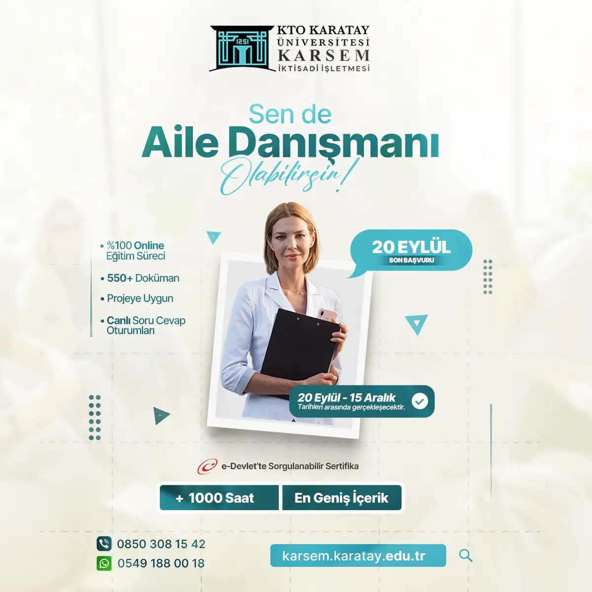 Aile Danışmanlığı Eğitimi Sertifika Programı