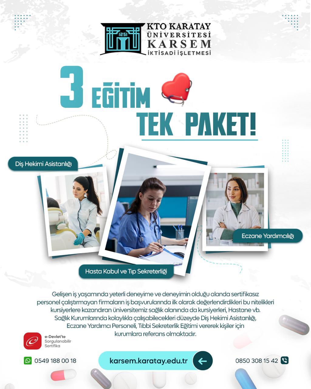 Sağlık Alanında Kariyer Sertifikalı Eğitim Paketi