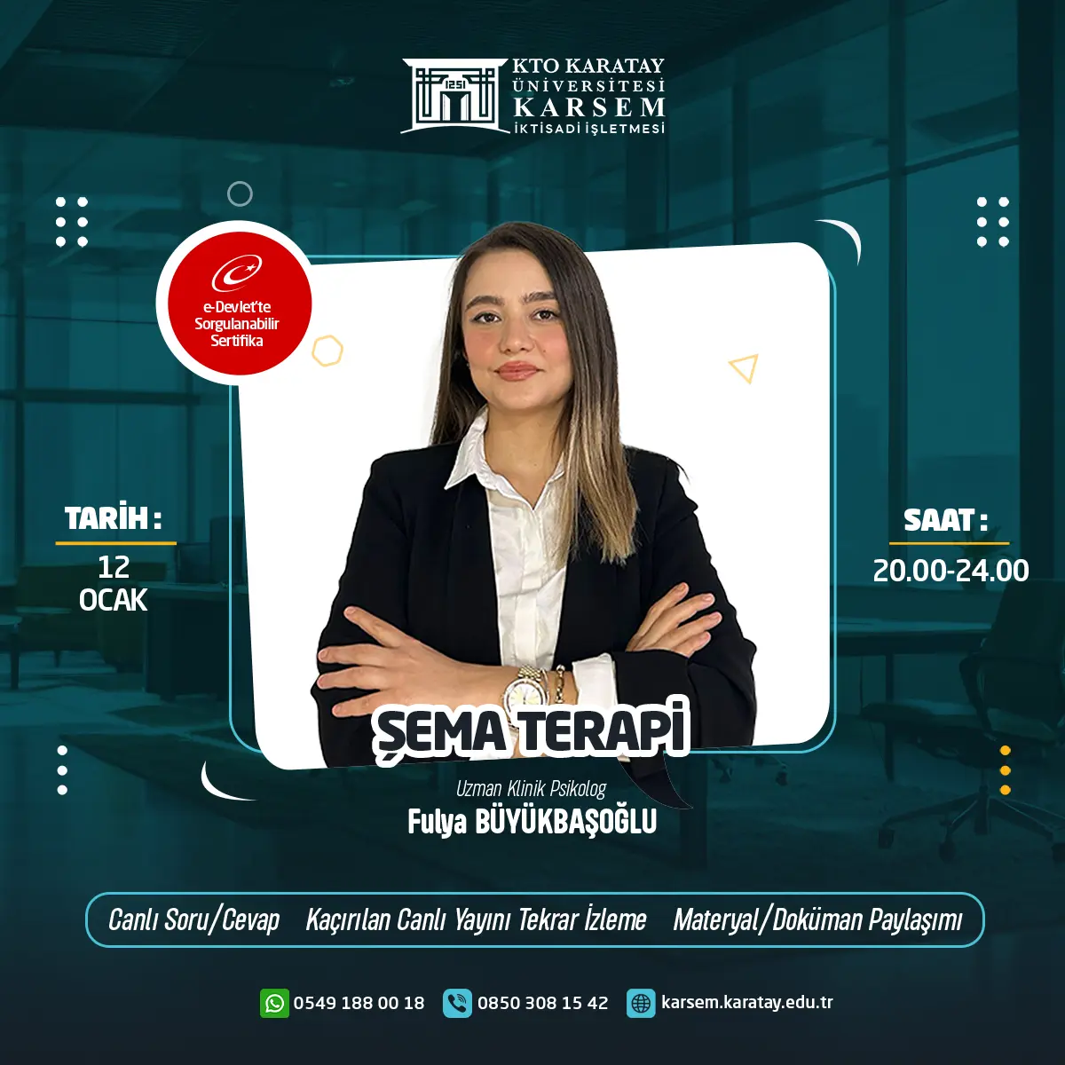 Şema Terapi Sertifika Programı(CANLI)