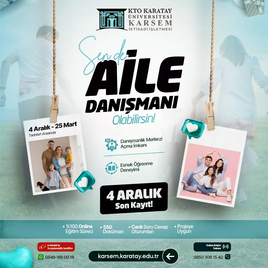 Aile Danışmanlığı Eğitimi Sertifika Programı