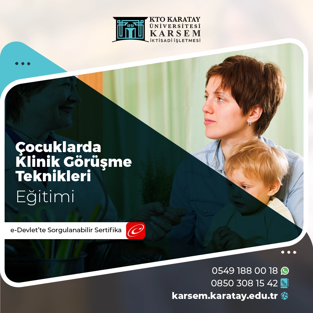 Çocuklarda Klinik Görüşme Teknikleri Eğitimi Sertifika Programı