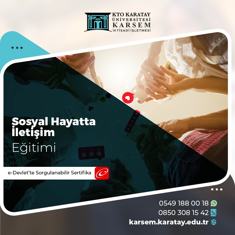 Sosyal Hayatta İletişim Eğitimi Sertifika Programı 