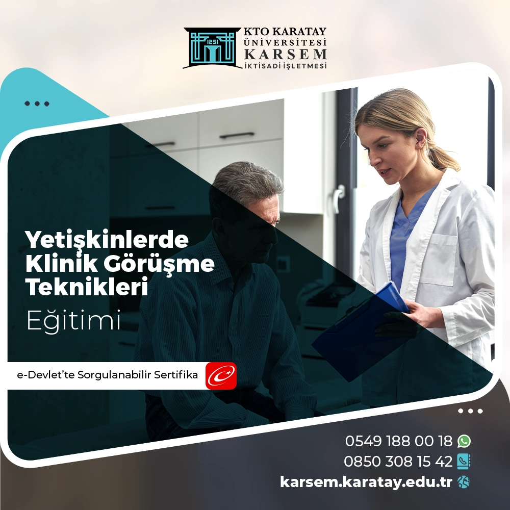 Yetişkinlerde Klinik Görüşme Teknikleri Eğitimi Sertifika Programı