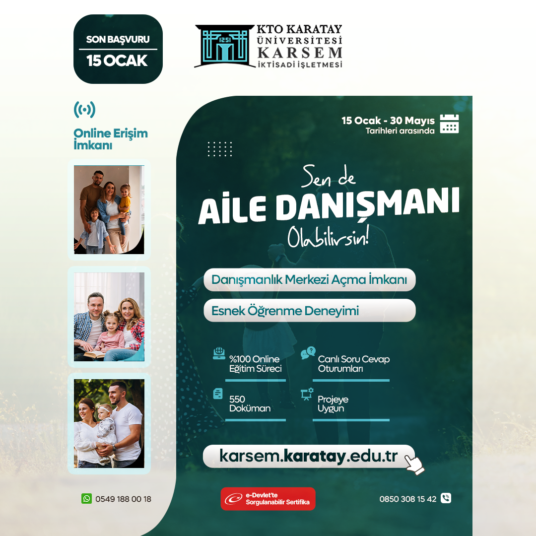 Aile Danışmanlığı Eğitimi Sertifika Programı