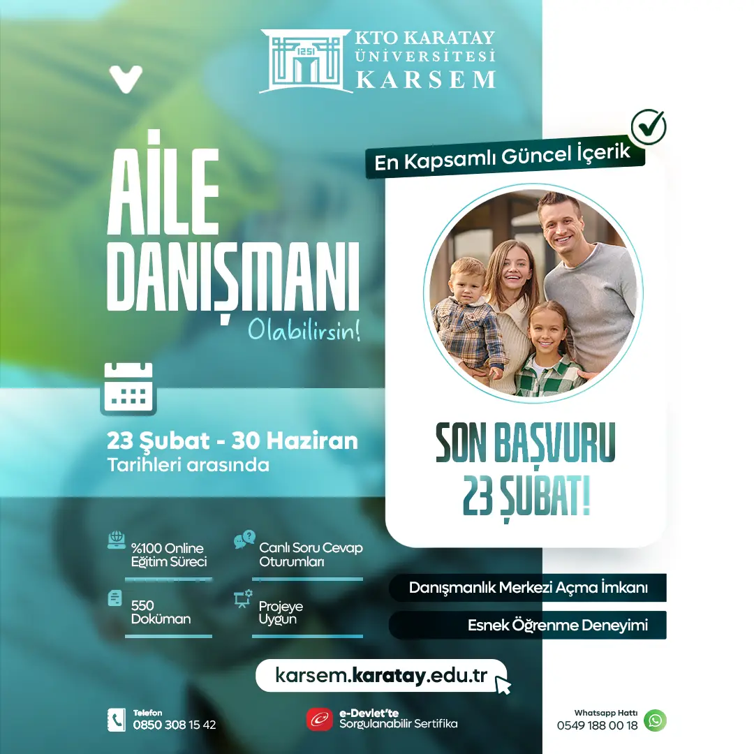 Aile Danışmanlığı Eğitimi Sertifika Programı