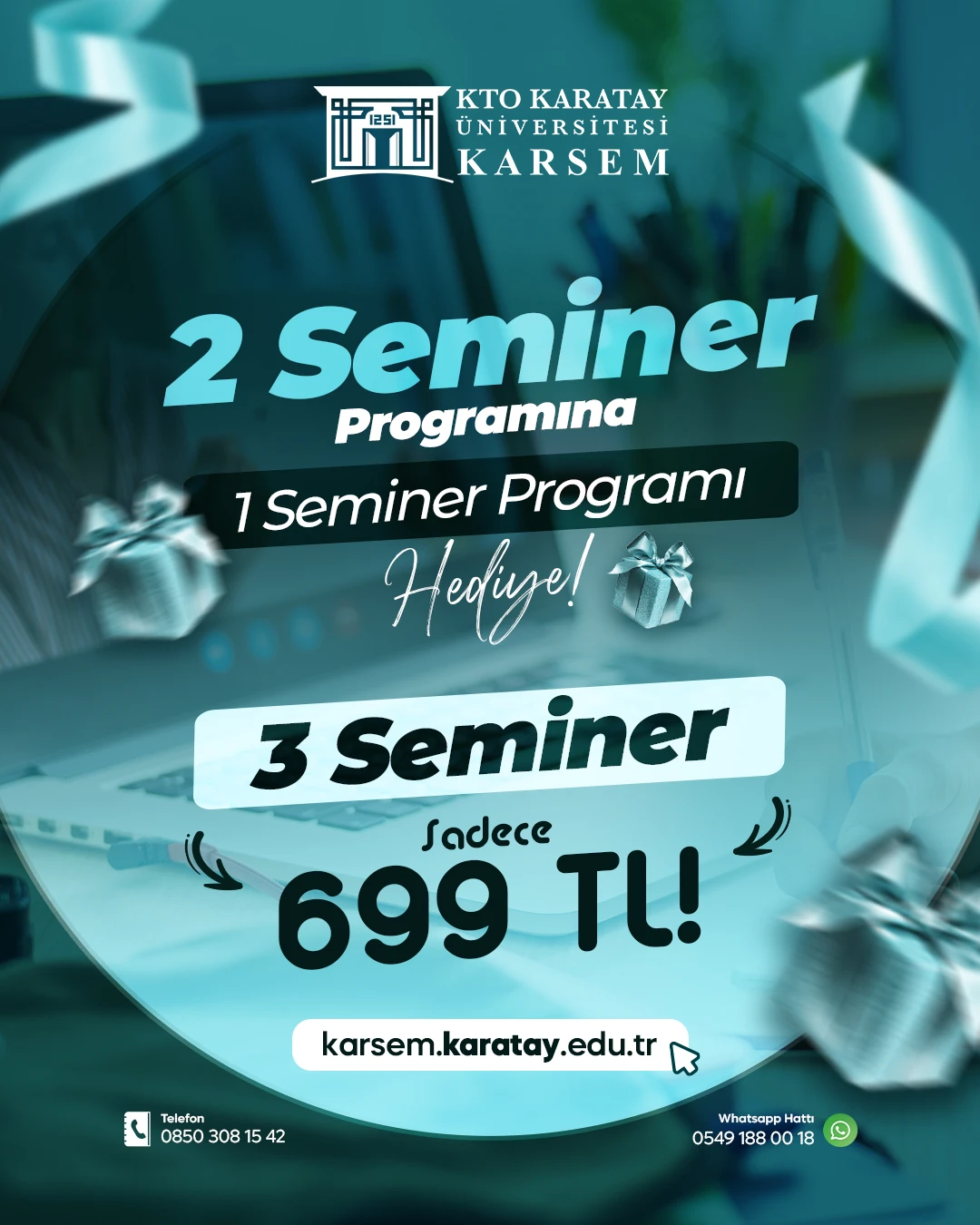 Seçeceğin 3 Seminer Sadece 699₺