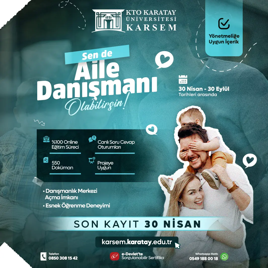 Aile Danışmanlığı Eğitimi Sertifika Programı