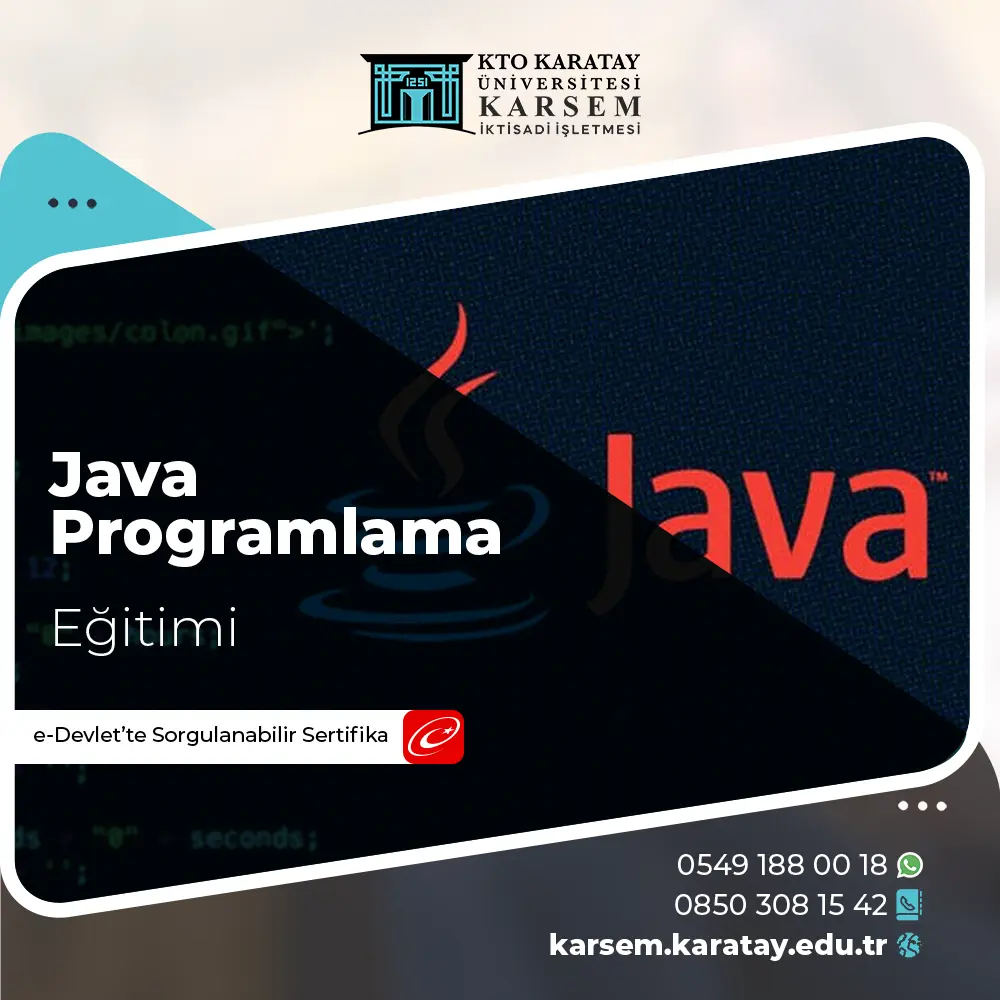 Java Programlama Eğitimi Sertifika Programı