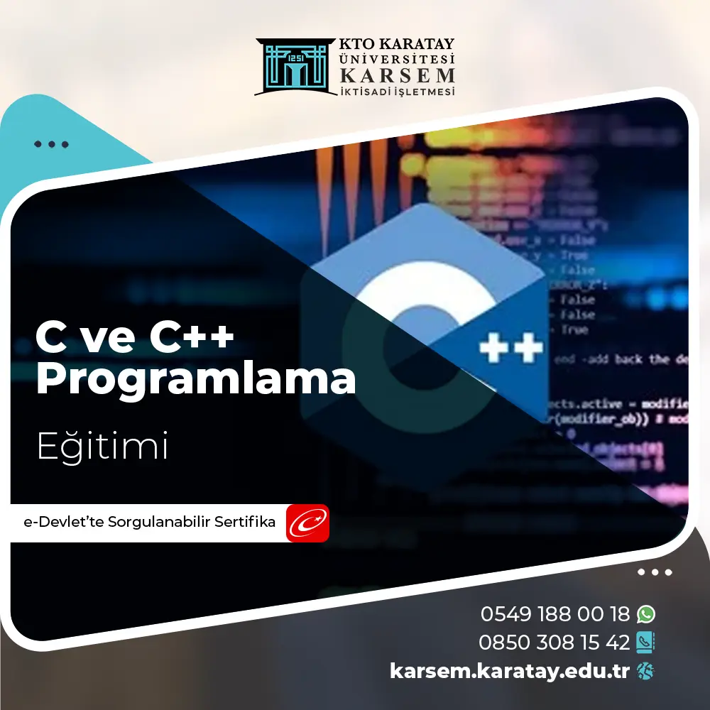 C ve C++ Programlama Eğitimi Sertifika Programı
