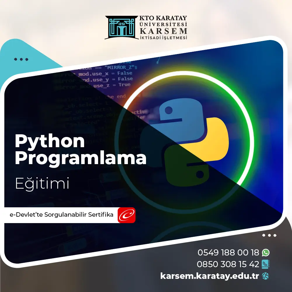 Python Programlama Eğitimi Sertifika Programı