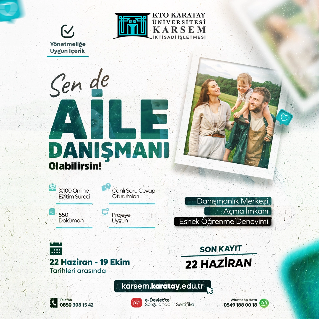 Aile Danışmanlığı Eğitimi Sertifika Programı